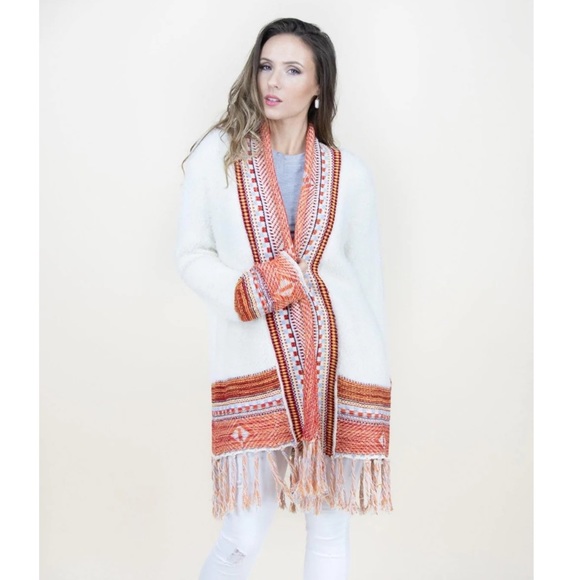 Native Open Cardigan Sweater - Picture 9 of 11